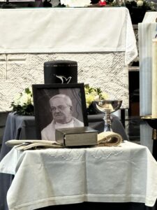 Beeld van de begrafenis